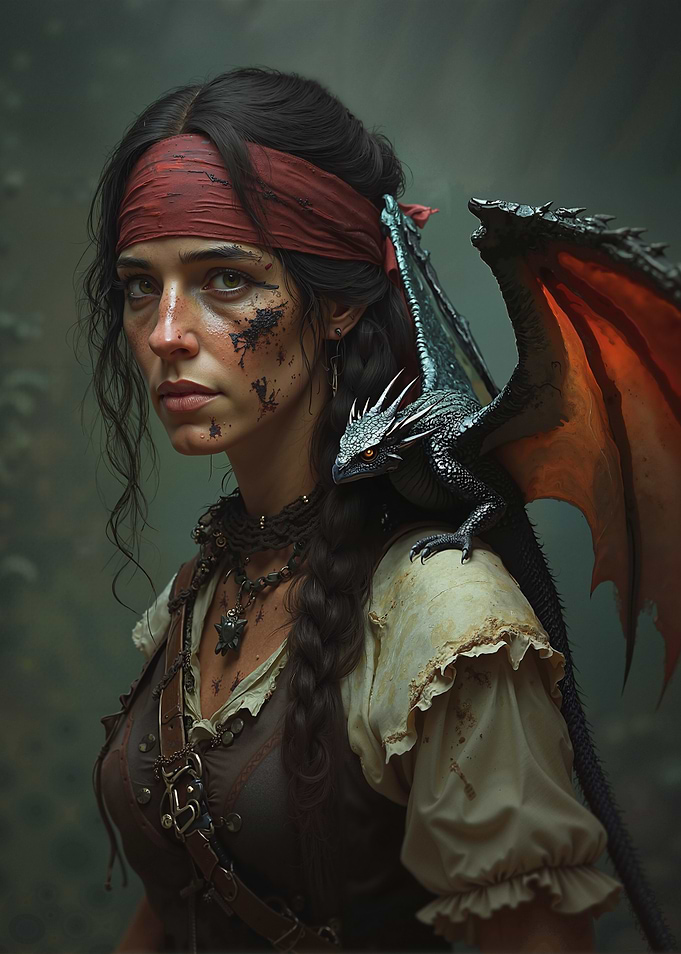Dragon Rider Woman