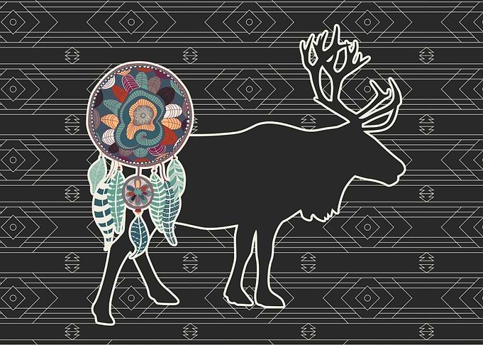 Caribou Dreamcatcher Native American