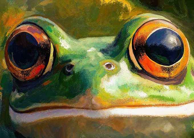 Frog Eye Cute Animal