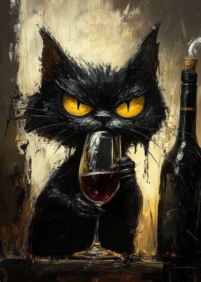 Black Cat Wine Connoisseur
