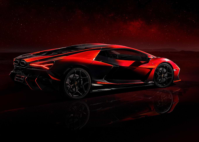 Red Lamborghini Aventador