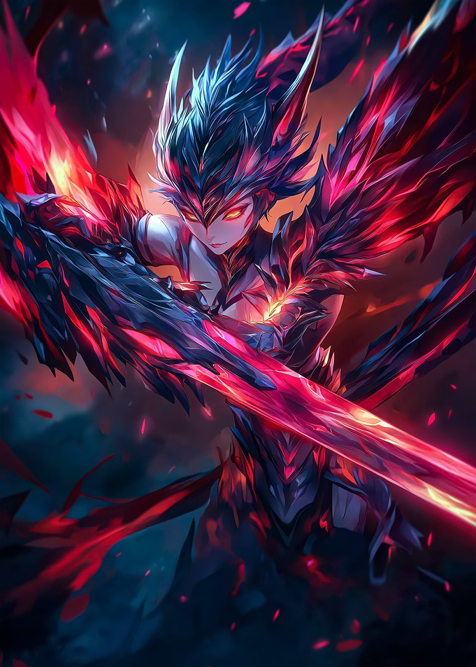 Fiery Warrior Woman
