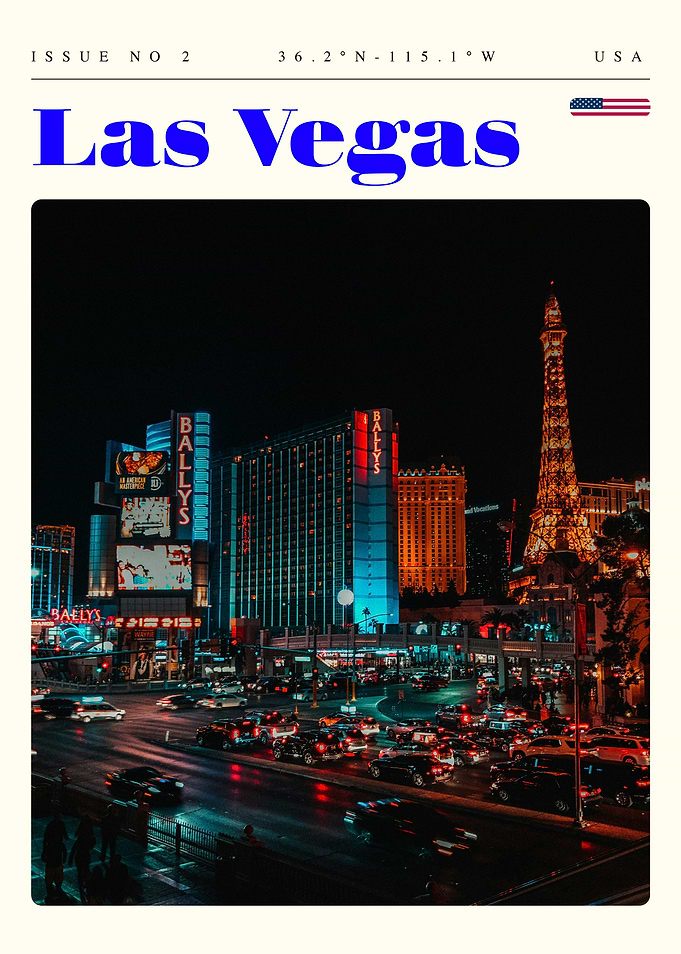 Las Vegas Travel Art Poster
