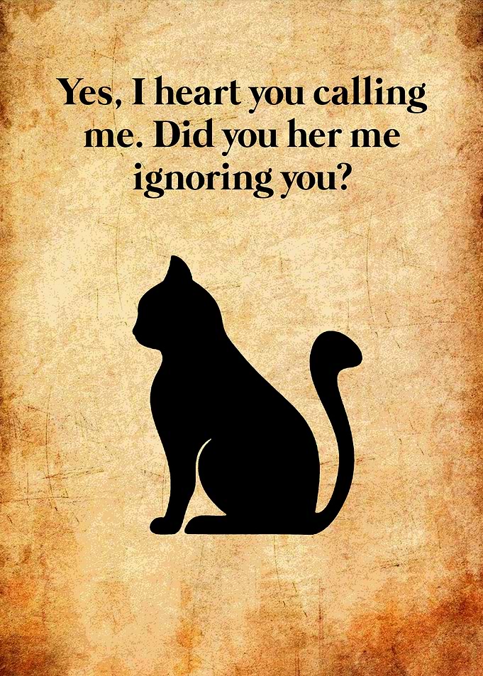 Cat Quote Print