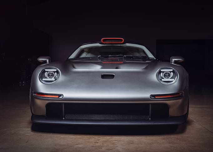 Silver Sports Car Front View
