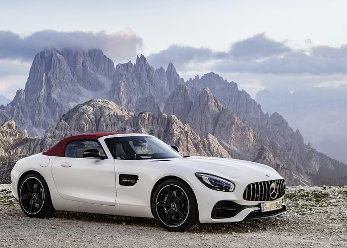 White Mercedes-Benz Roadster