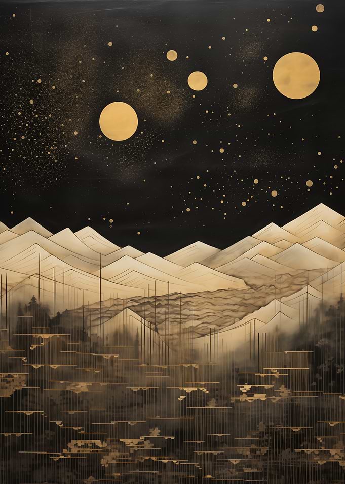 Golden Night Mountains