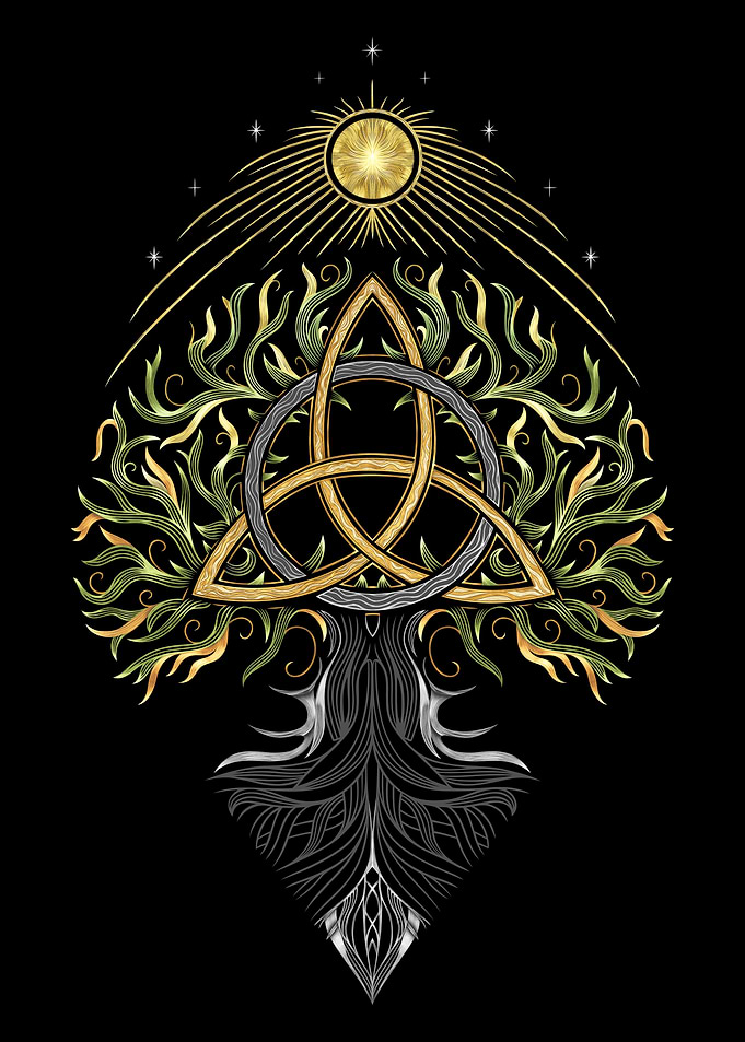 Celtic Nordic Tree of Life in Spring