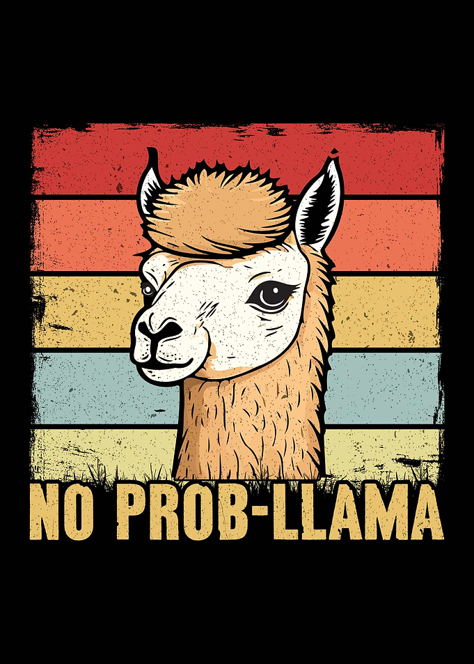 No Prob-Llama Retro Llama
