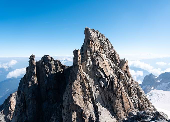 Mountain Peak Landscape (Mont Blanc)
