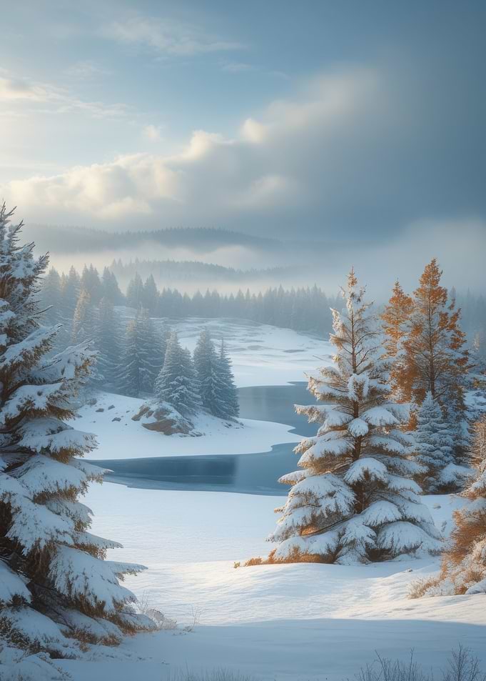 Snowy Winter Landscape