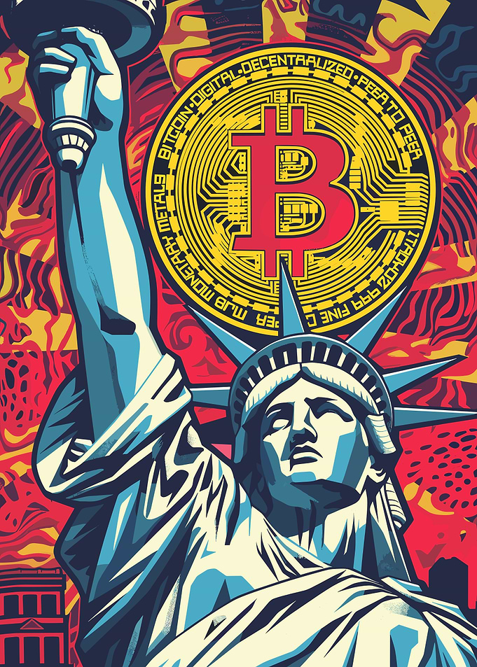 Bitcoin Statue of Liberty