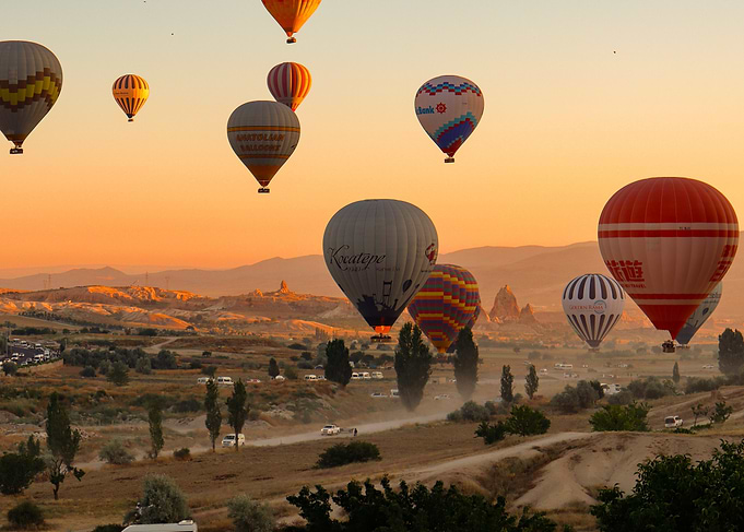Hot Air Balloons Over Cappadocia | Turkey