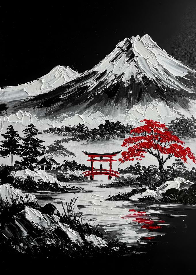Japanese Mountain Landscape