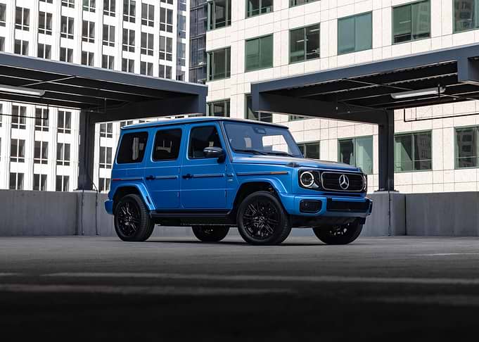 Blue Mercedes G-Wagon