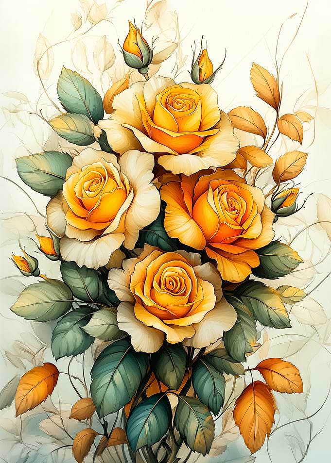 Yellow Rose Bouquet