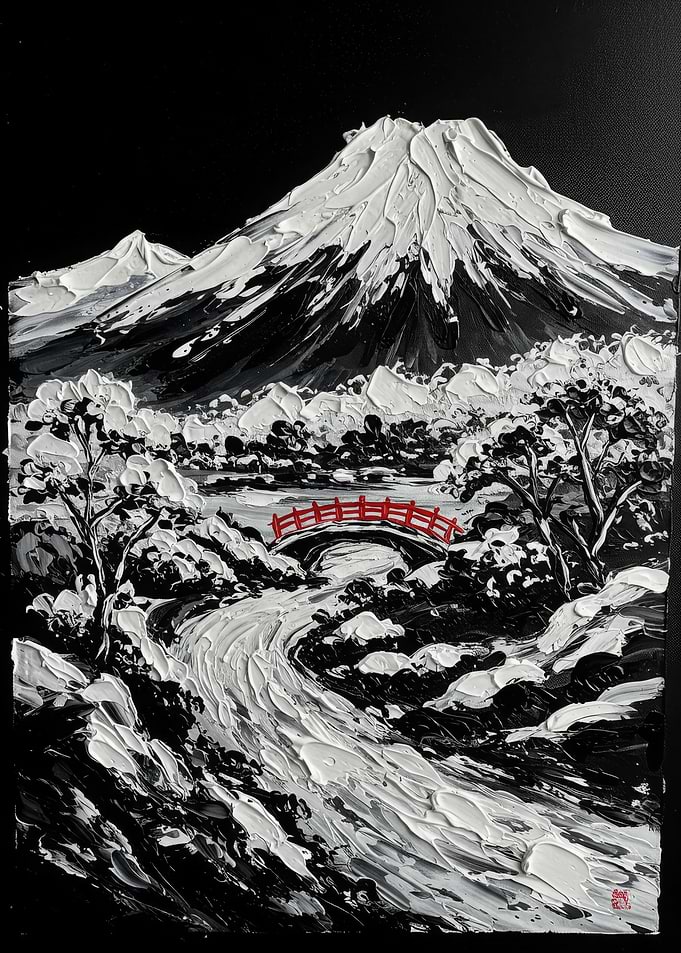 Mount Fuji Landscape Painting
