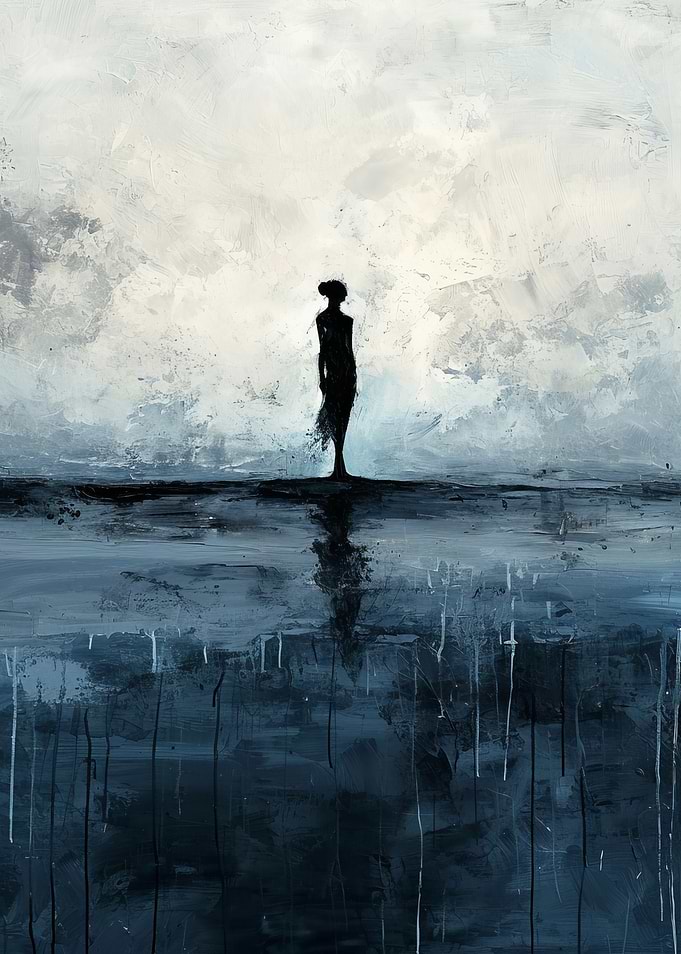 Silhouette in Blue