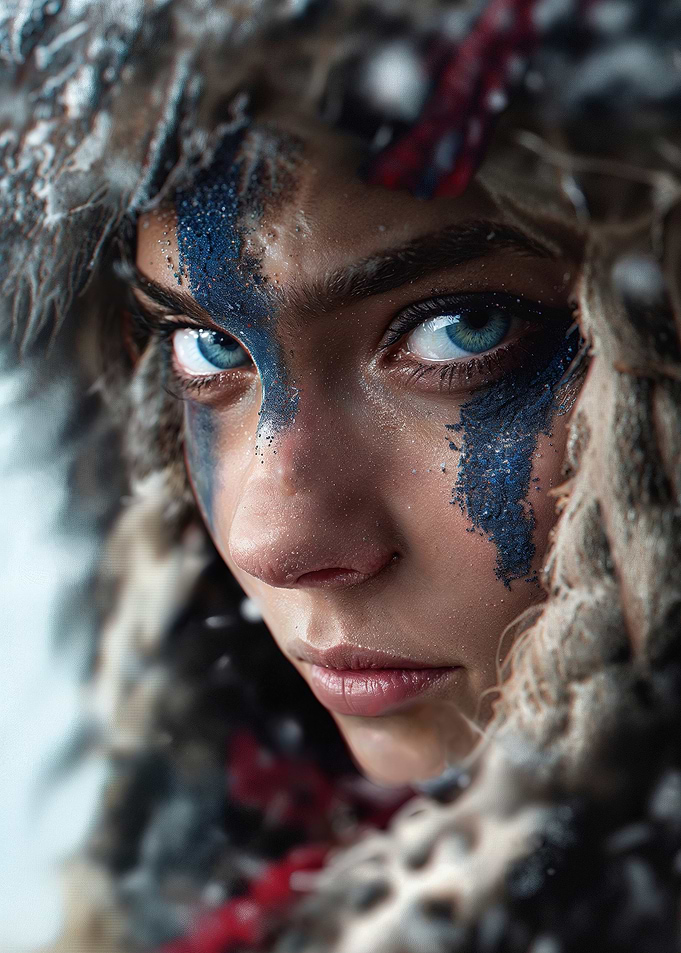 Woman with Blue Eyes