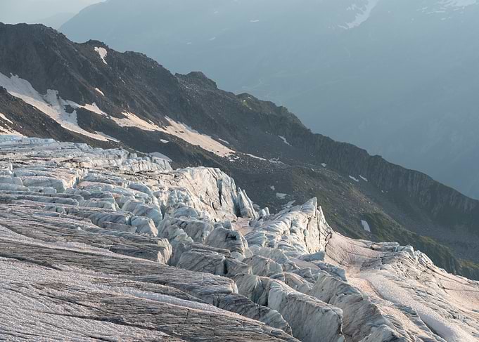 Glacier Mountain Landscape (Mont Blanc)