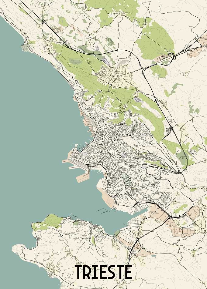 Trieste City Map