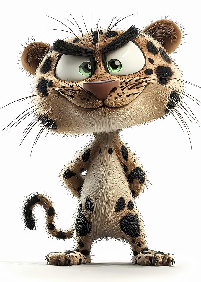 Feisty Feline – The Playful Leopard