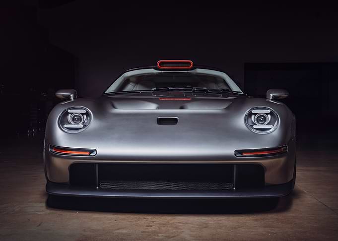 Silver Sports Car Front View