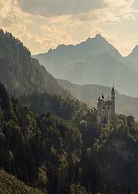 Neuschwanstein Castle in Mountains | Germany