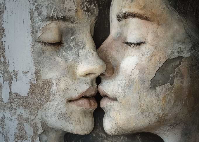 Stone Faces Kiss