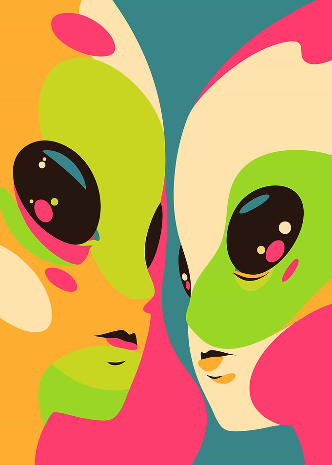 Alien Couple Portrait