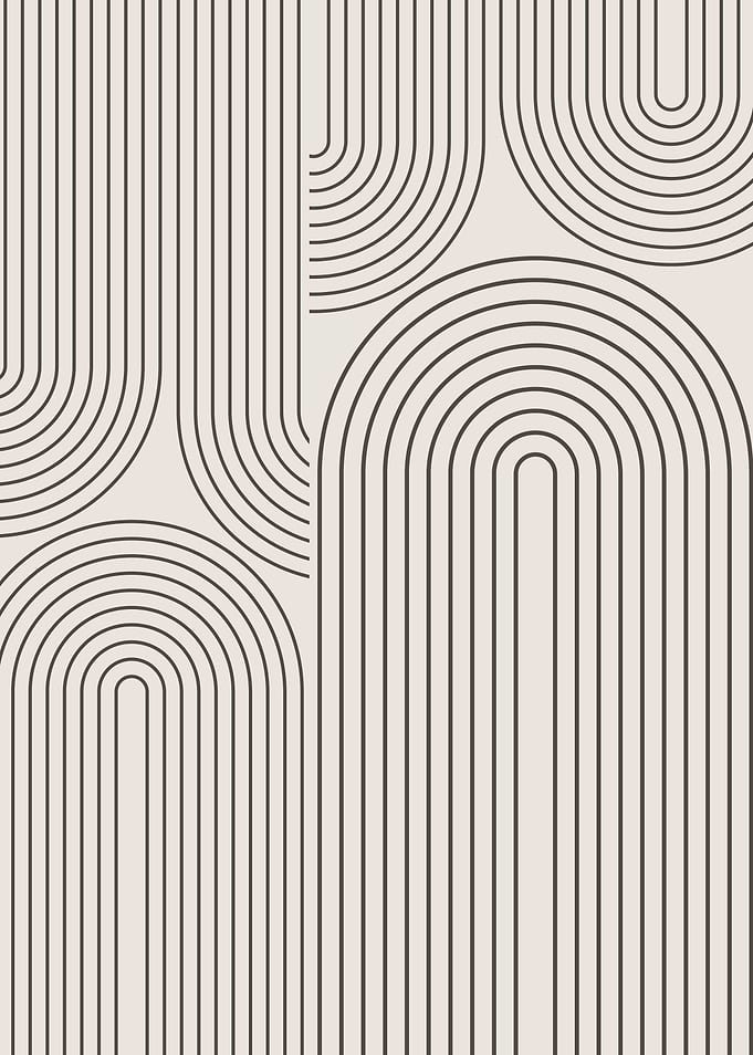 Abstract Line Art Print