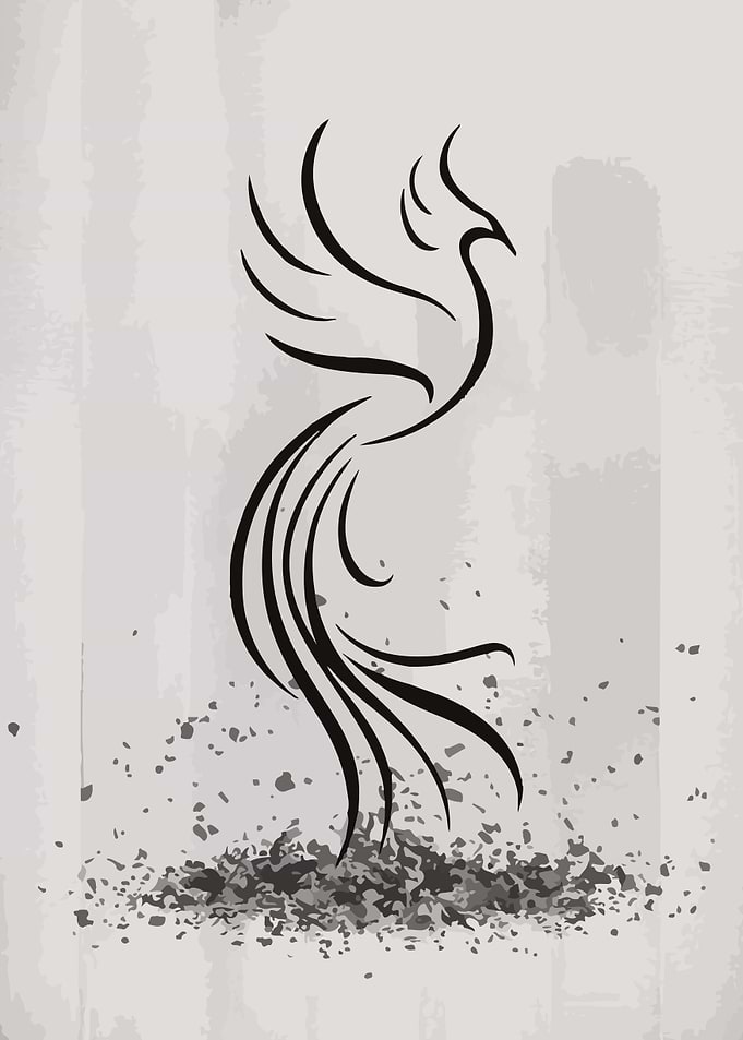 Phoenix Line Art