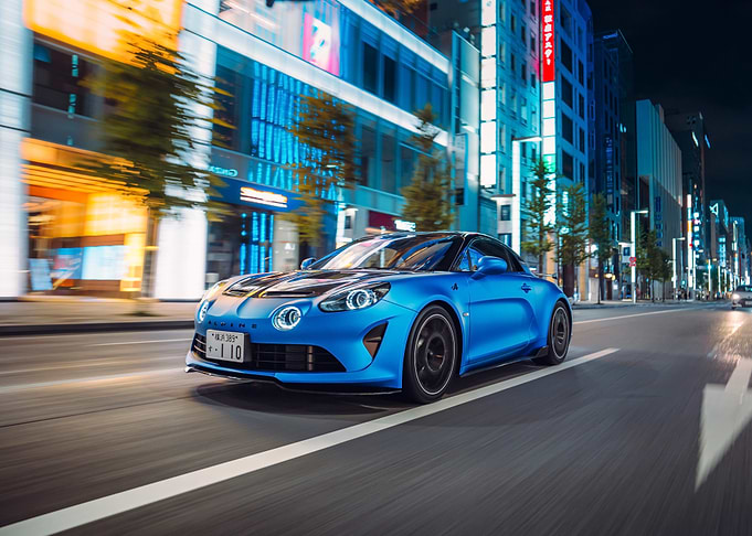 Alpine A110 Blue Sport Car