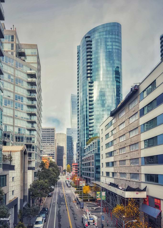 Cityscape with Tall Buildings