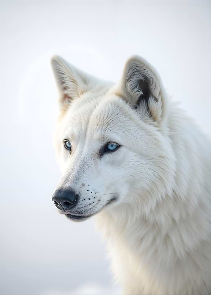 White Wolf Portrait
