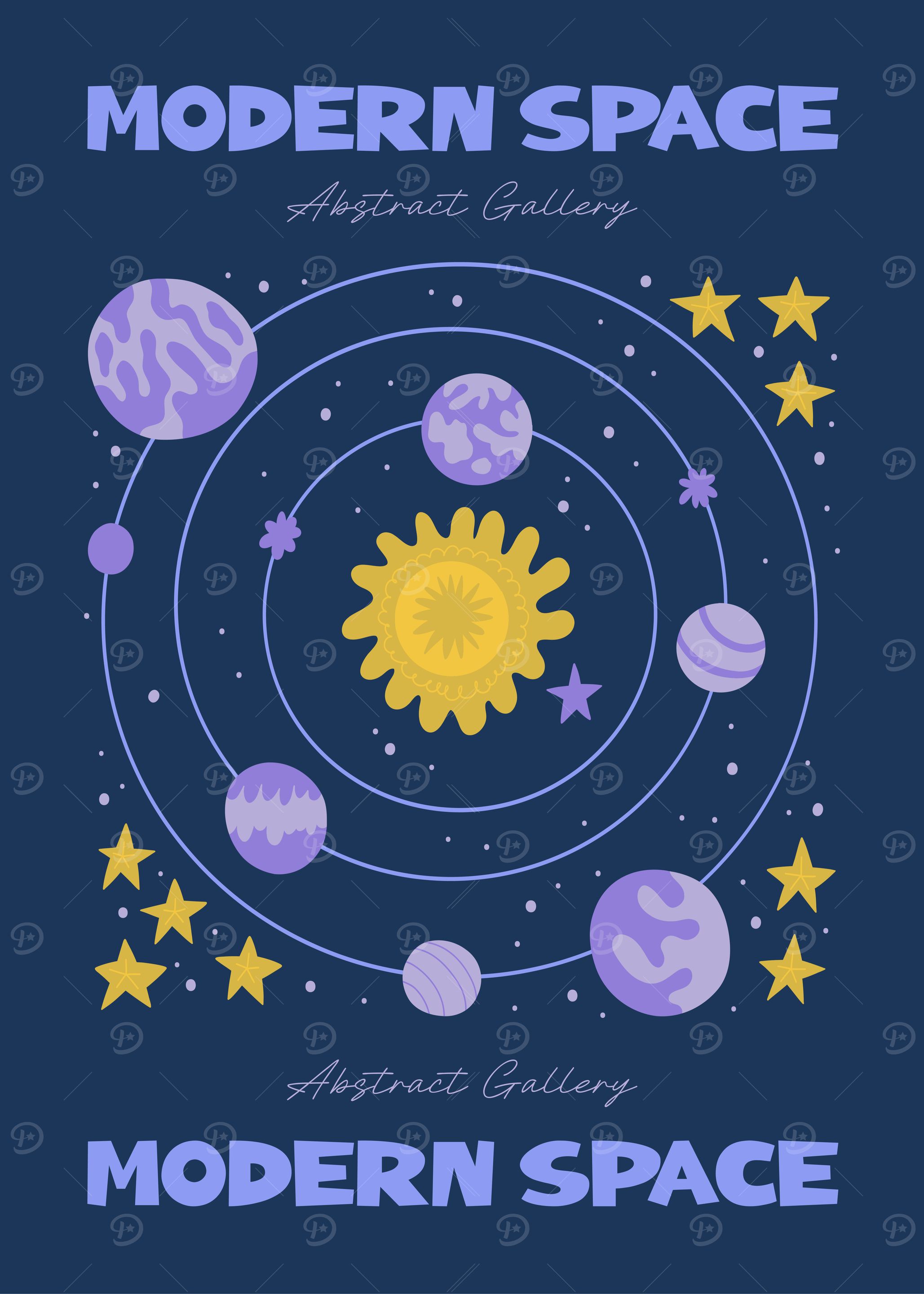 Modern Space Art Print