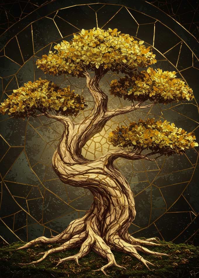 Golden Bonsai Tree