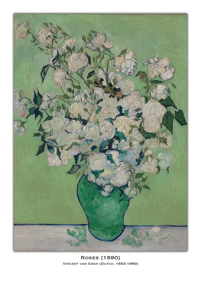 White Roses by Van Gogh