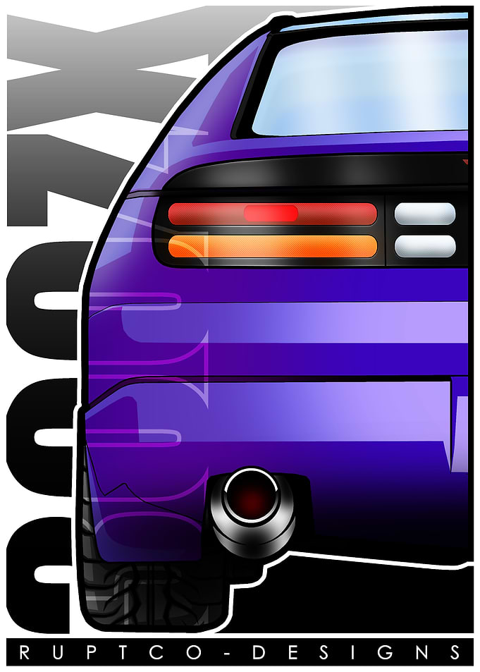 Purple Nissan 300ZX