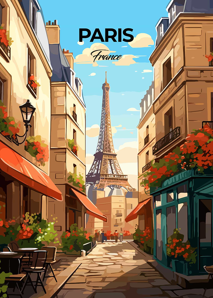 Paris France Travel Print