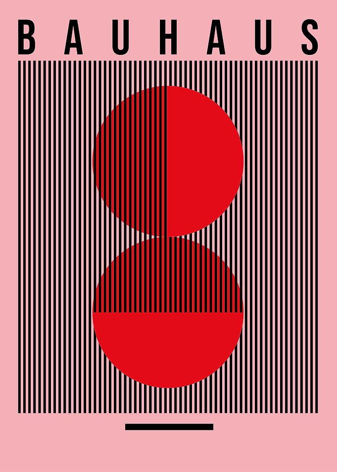 Bauhaus Geometric Art Print