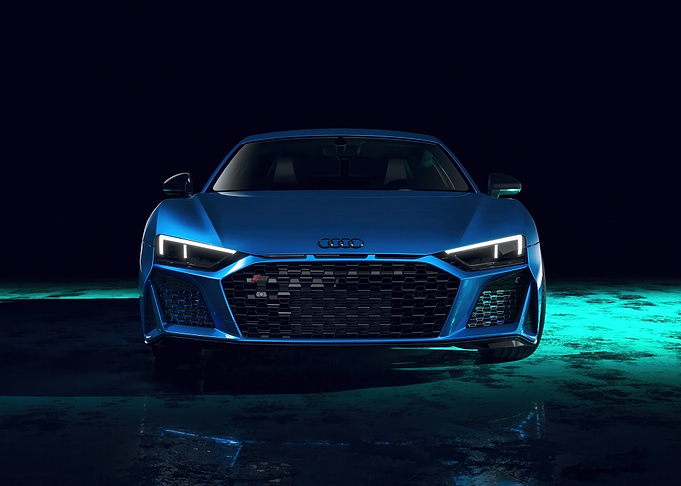 Blue Audi R8