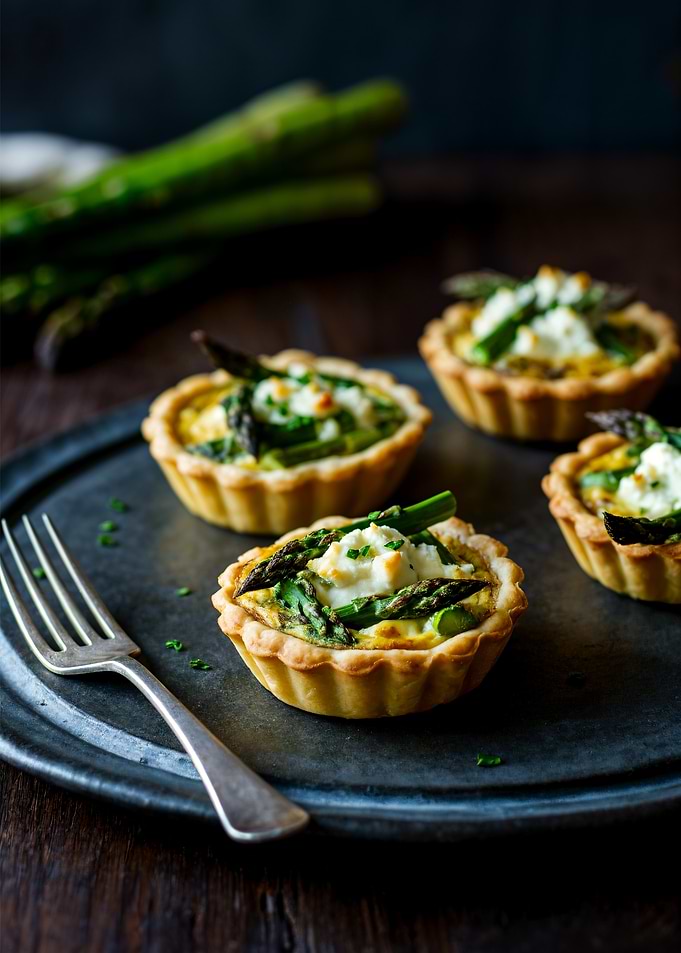 Asparagus Quiche Tartlets