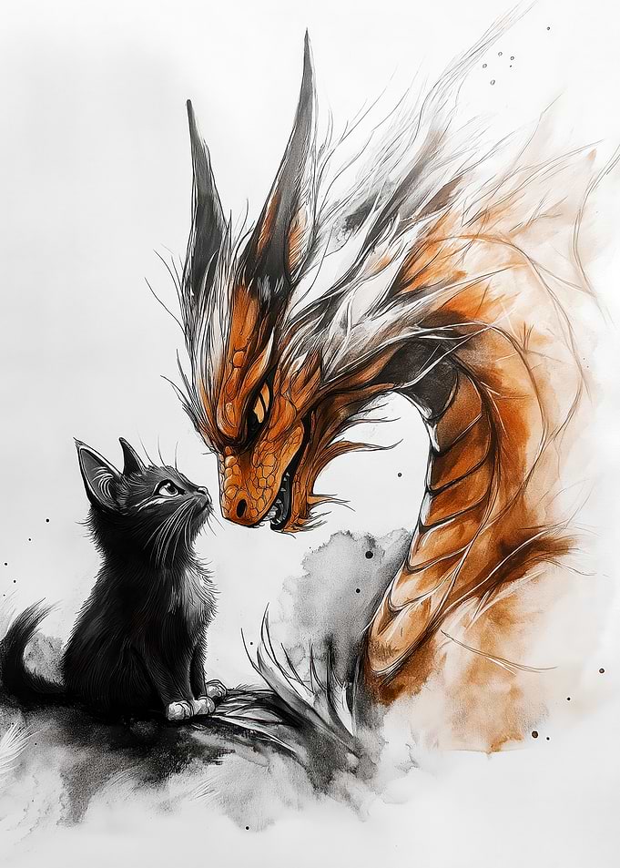 Dragon and Kitten