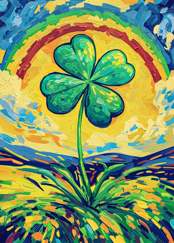 Lucky Clover Painting