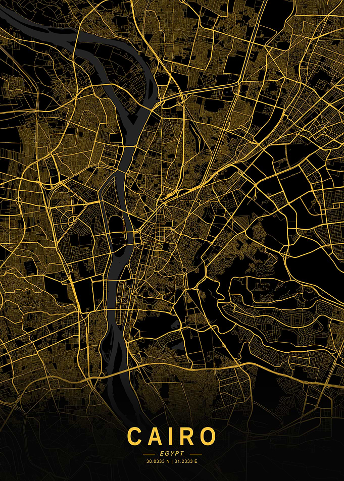 Golden Cairo City Map