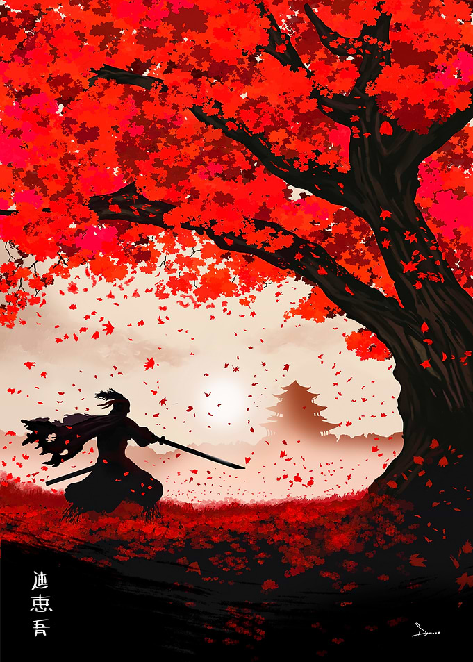 Under the Crimson Shade