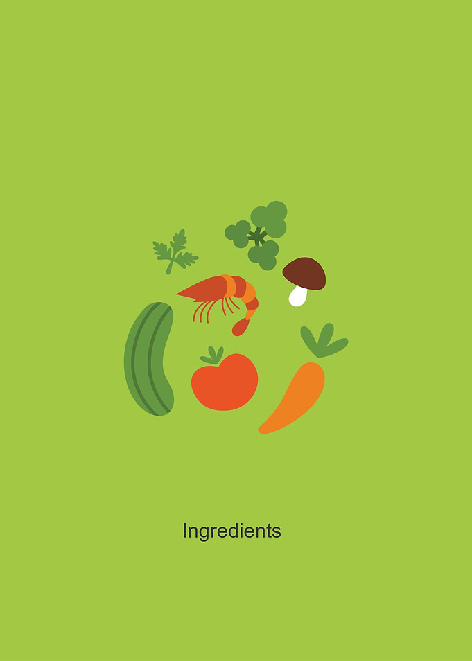 Food Ingredients Illustration