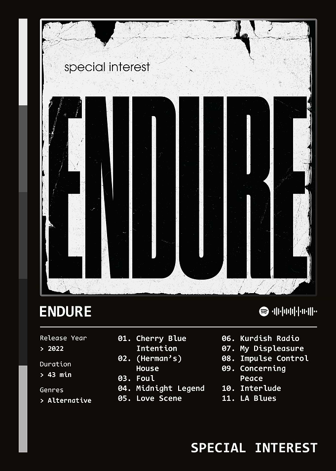 Endure (2022) Album by Special Interest