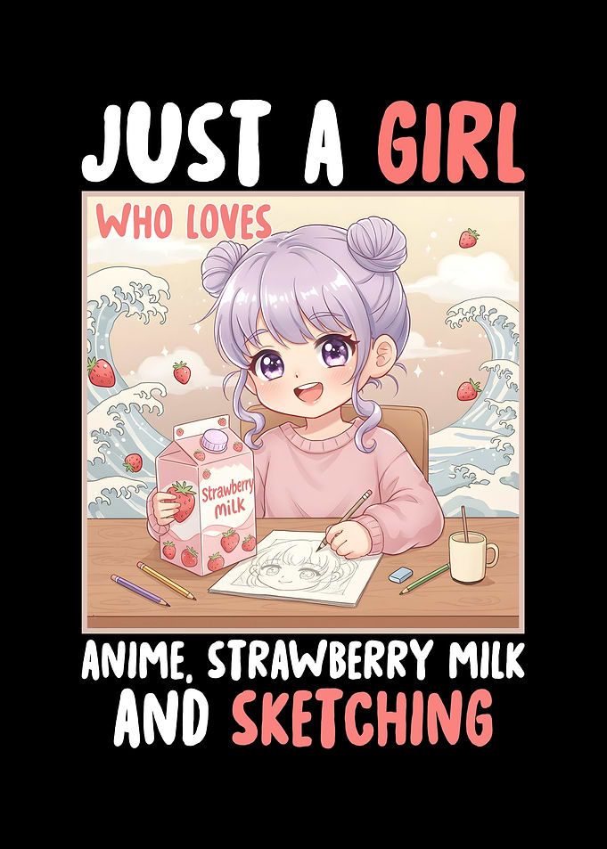Anime Girl Sketching